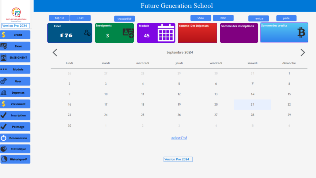 gestion d'une ecole