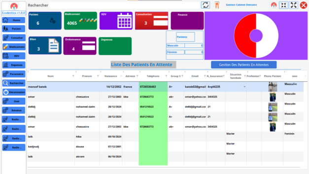 ⁦Logiciel de Gestion pour Médecins Dentistes⁩ - الصورة ⁦2⁩