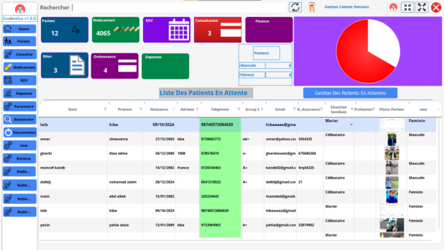 Logiciel de Gestion pour Médecins Dentistes