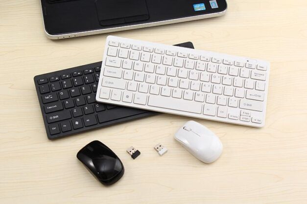 ⁦CLAVIER MINI + SOURIS SANS FIL K-03 AZERTY NOIR⁩ - الصورة ⁦8⁩